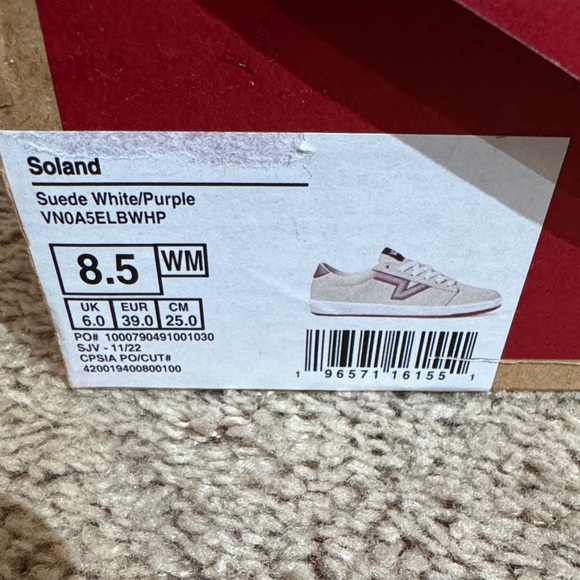 Vans Suede white/purple Casual Sneakers - Picture 2 of 5